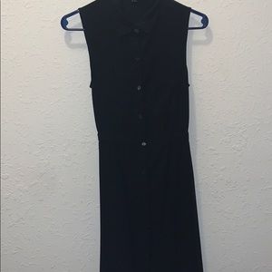 Black Button-Up Dress